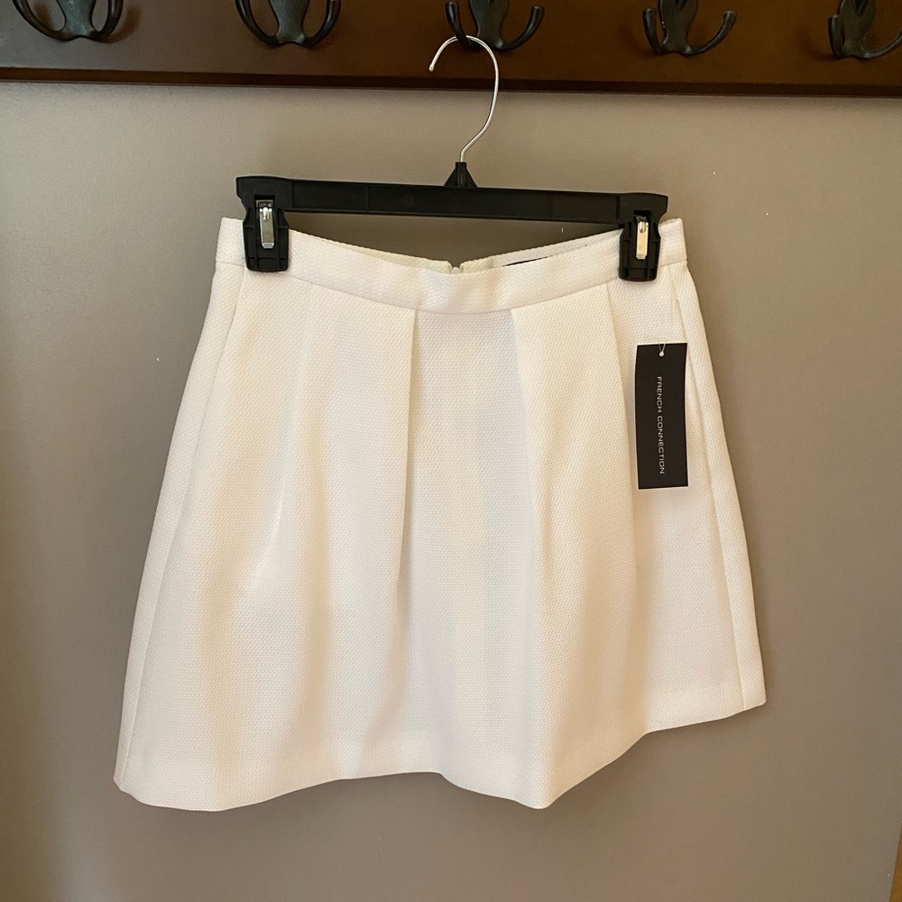 French connection brand new white mini skirt